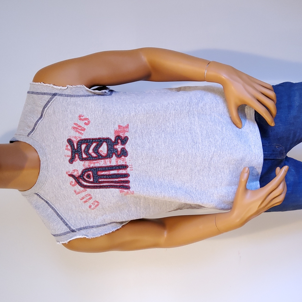 Vintage 90's Guess Sleeveless Sweatshirt Medium